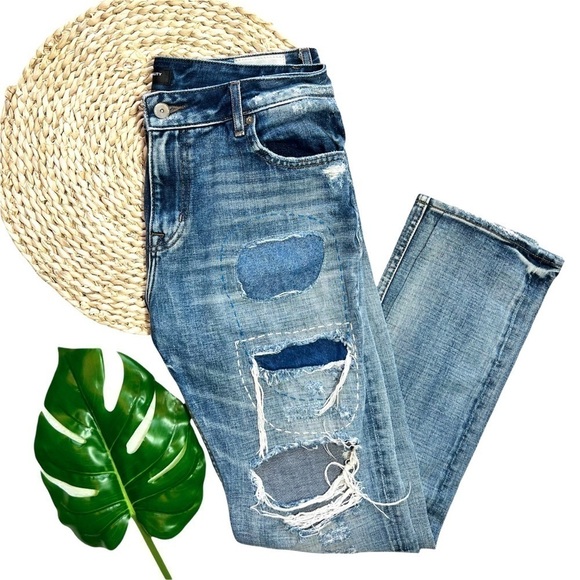 Cult of Individuality Distress Grunge Alter Ego High Rise Boyfriend Jean Size 26 - Picture 1 of 17